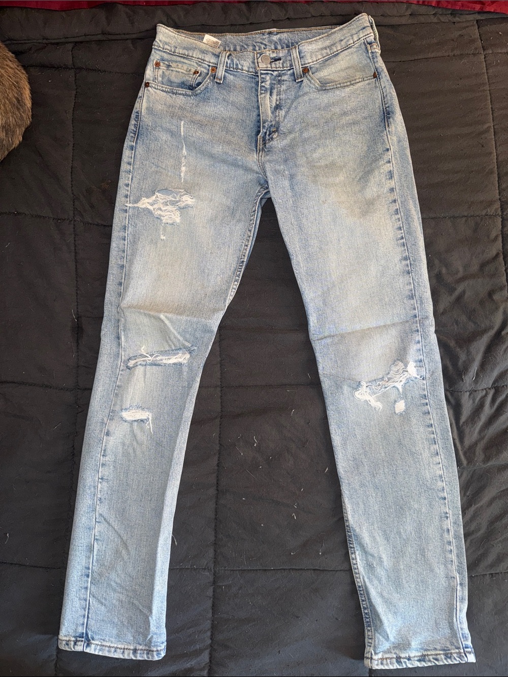 Levi's 511 Slim Light Wash Distressed